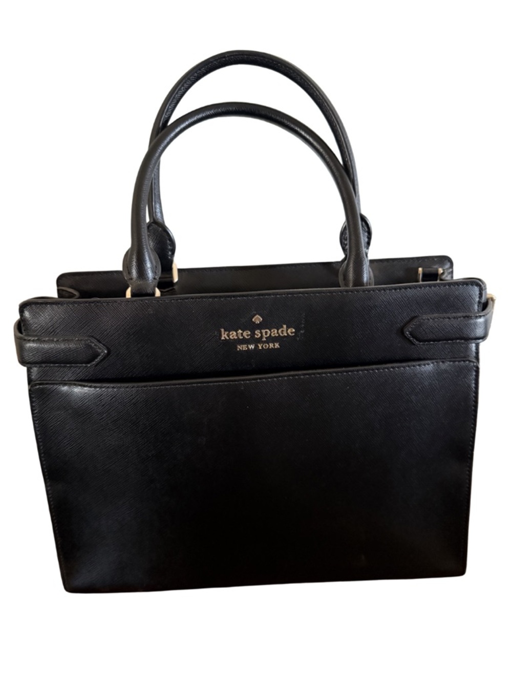 kate spade New York Black Saffiano Leather Tote